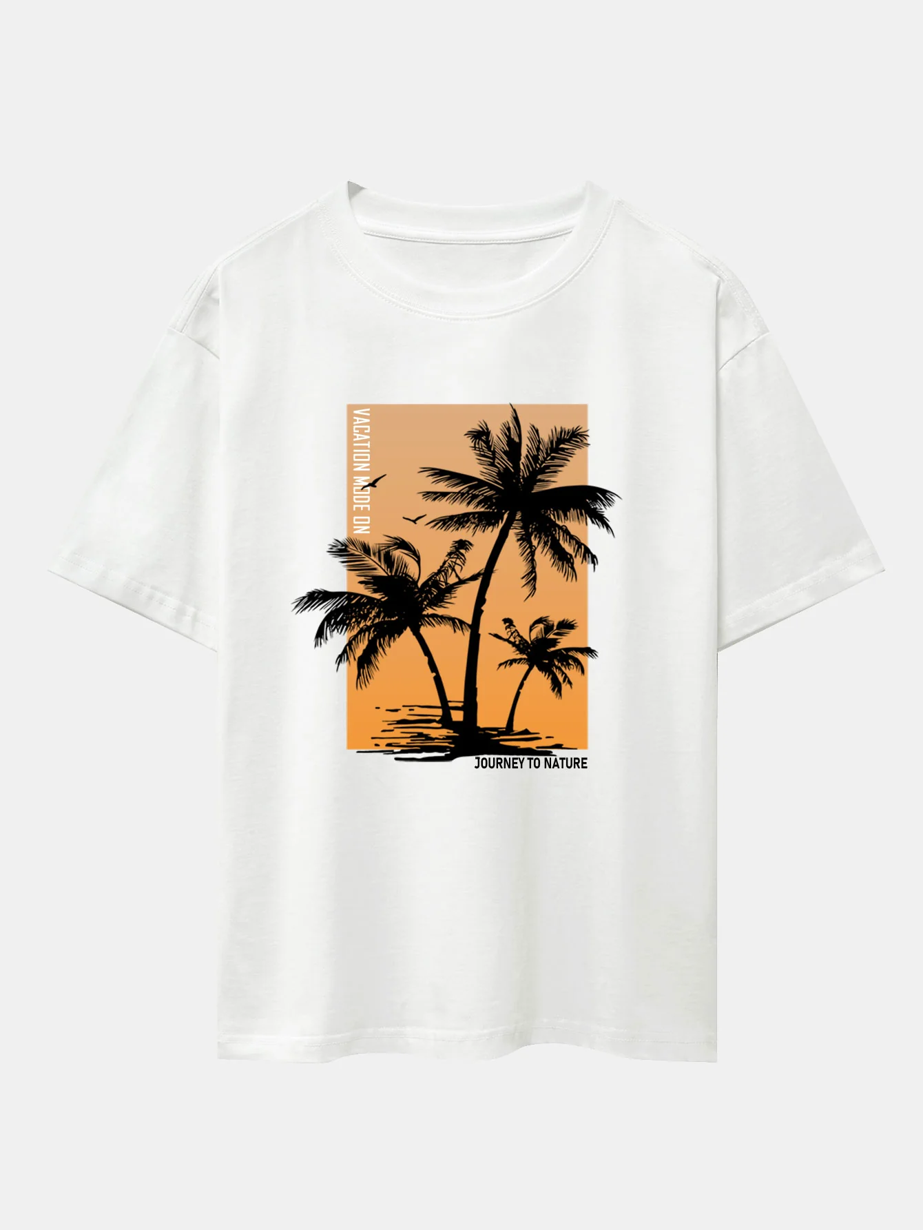 Palmenhimmel Hintergrund Druck Oversize T-Shirt & Badehose - Image 4