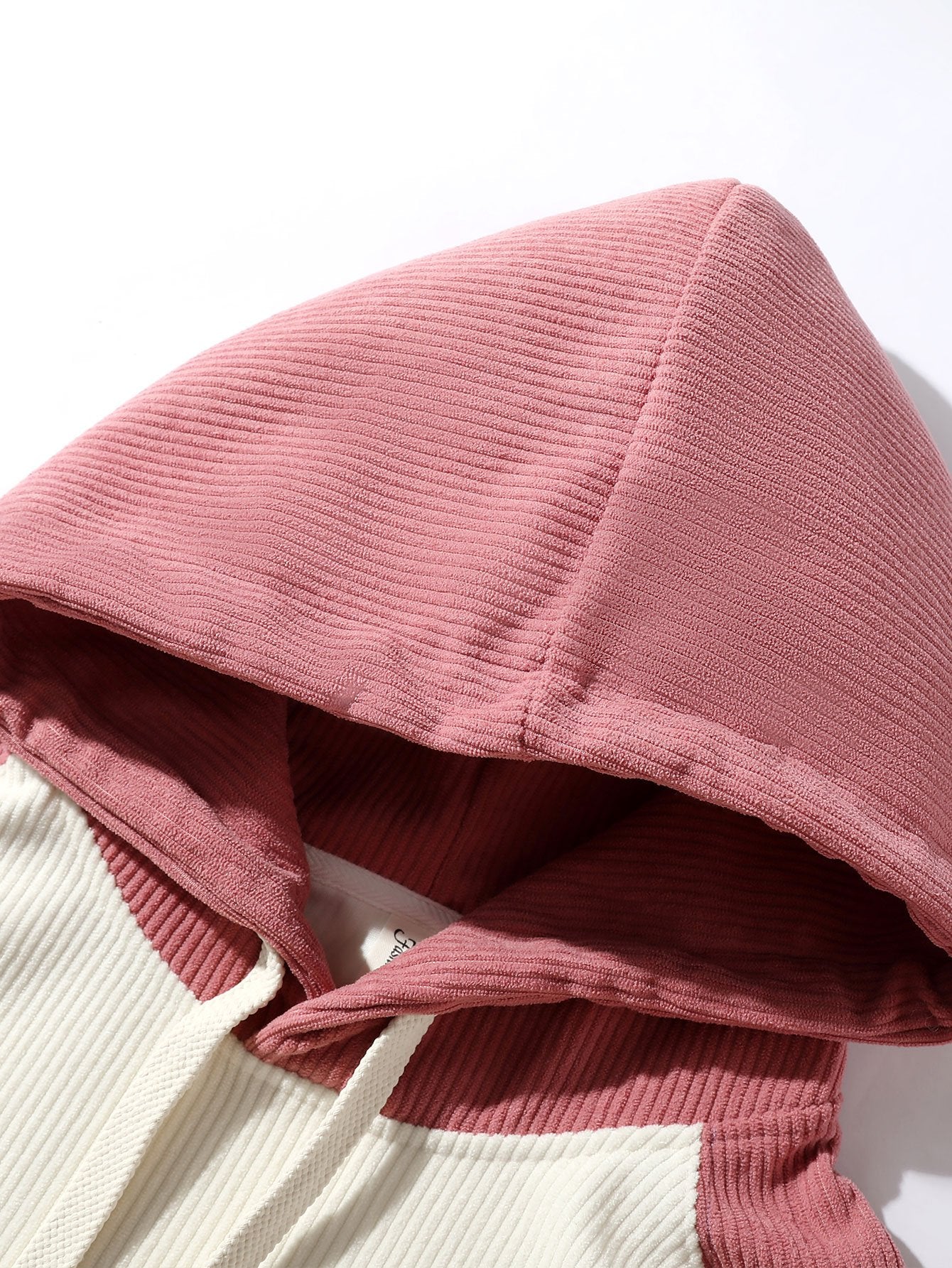 Hoodie mit gepanelten Cordstoff-Raglanärmeln - Image 9