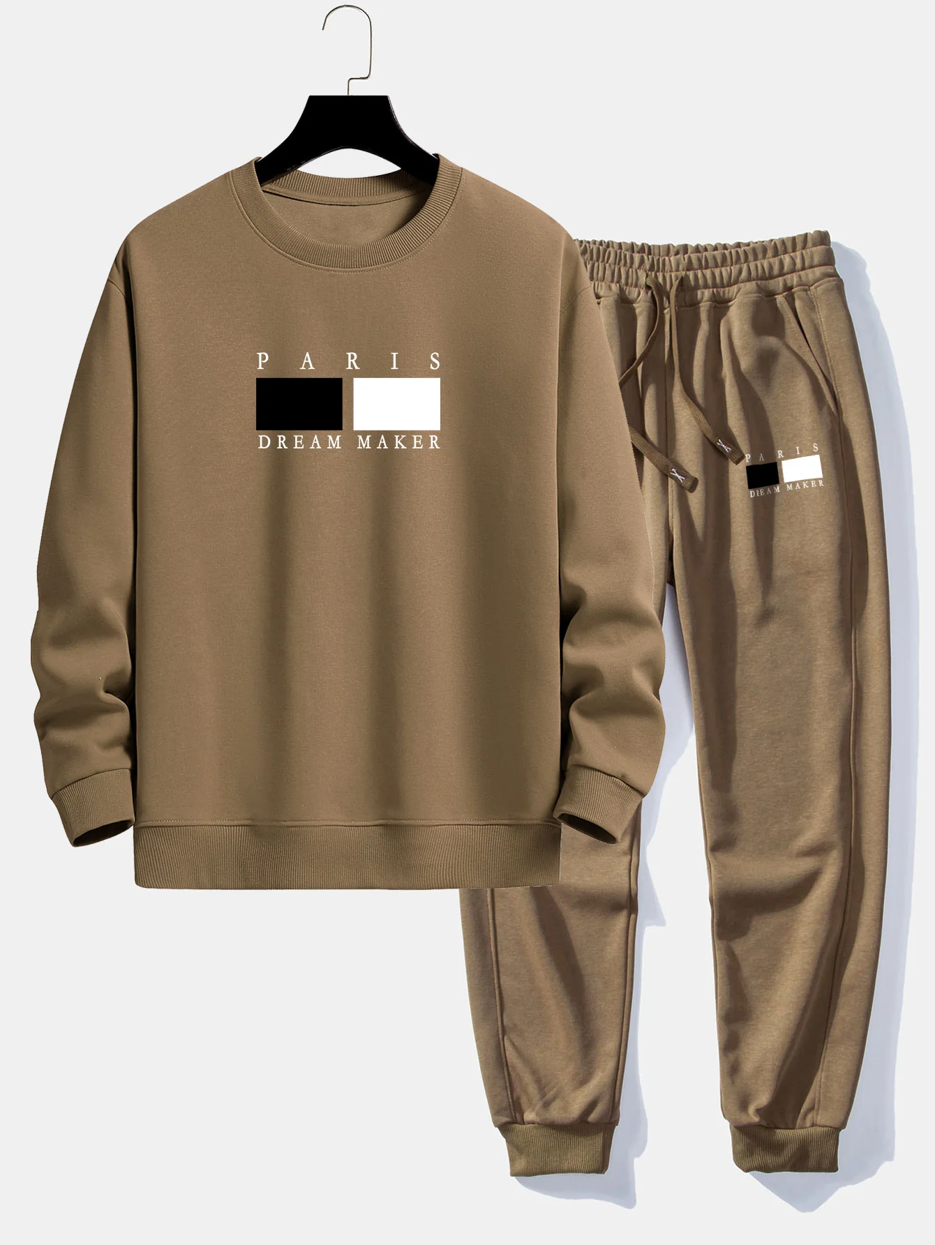 Paris Dream Maker Print Relax Fit Rundhals Sweatshirt & Jogginghose - Image 3