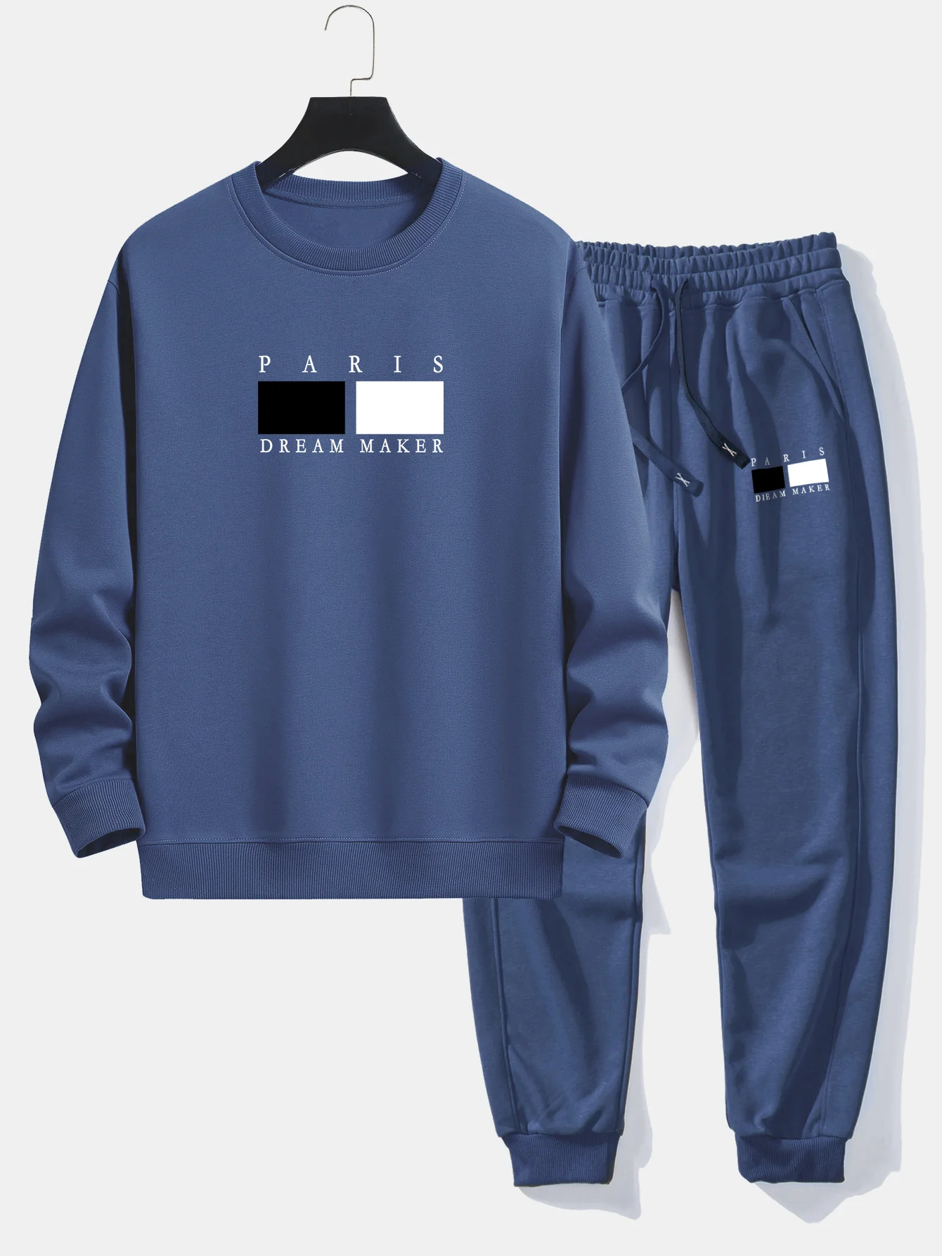 Paris Dream Maker Print Relax Fit Rundhals Sweatshirt & Jogginghose - Image 6