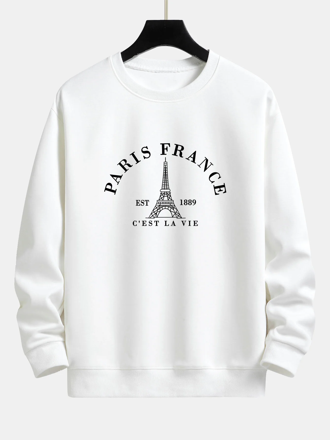 Paris Frankreich Druck Locker sitzendes Sweatshirt - Image 2