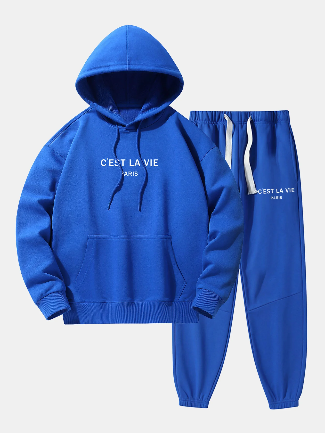 Paris Print Baumwollmischung Hoodie & Jogginghose - Image 9