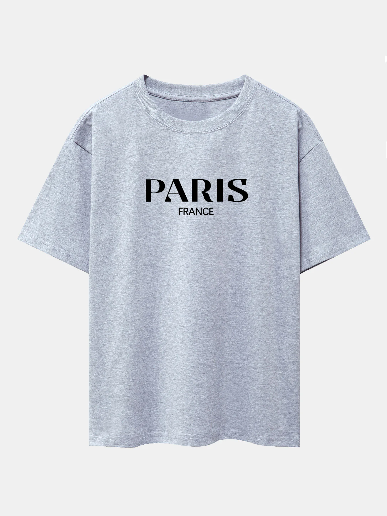 Paris Print Drop Shoulder Oversize T-Shirt - Image 13