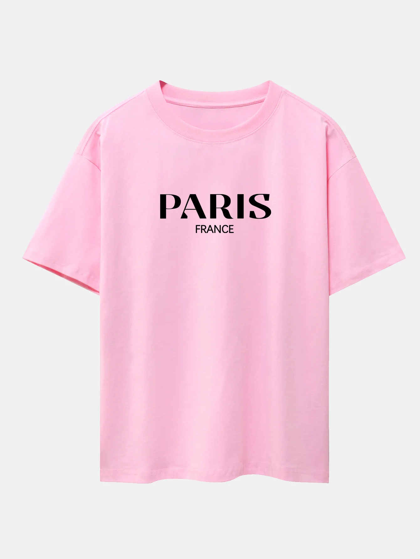 Paris Print Drop Shoulder Oversize T-Shirt - Image 5