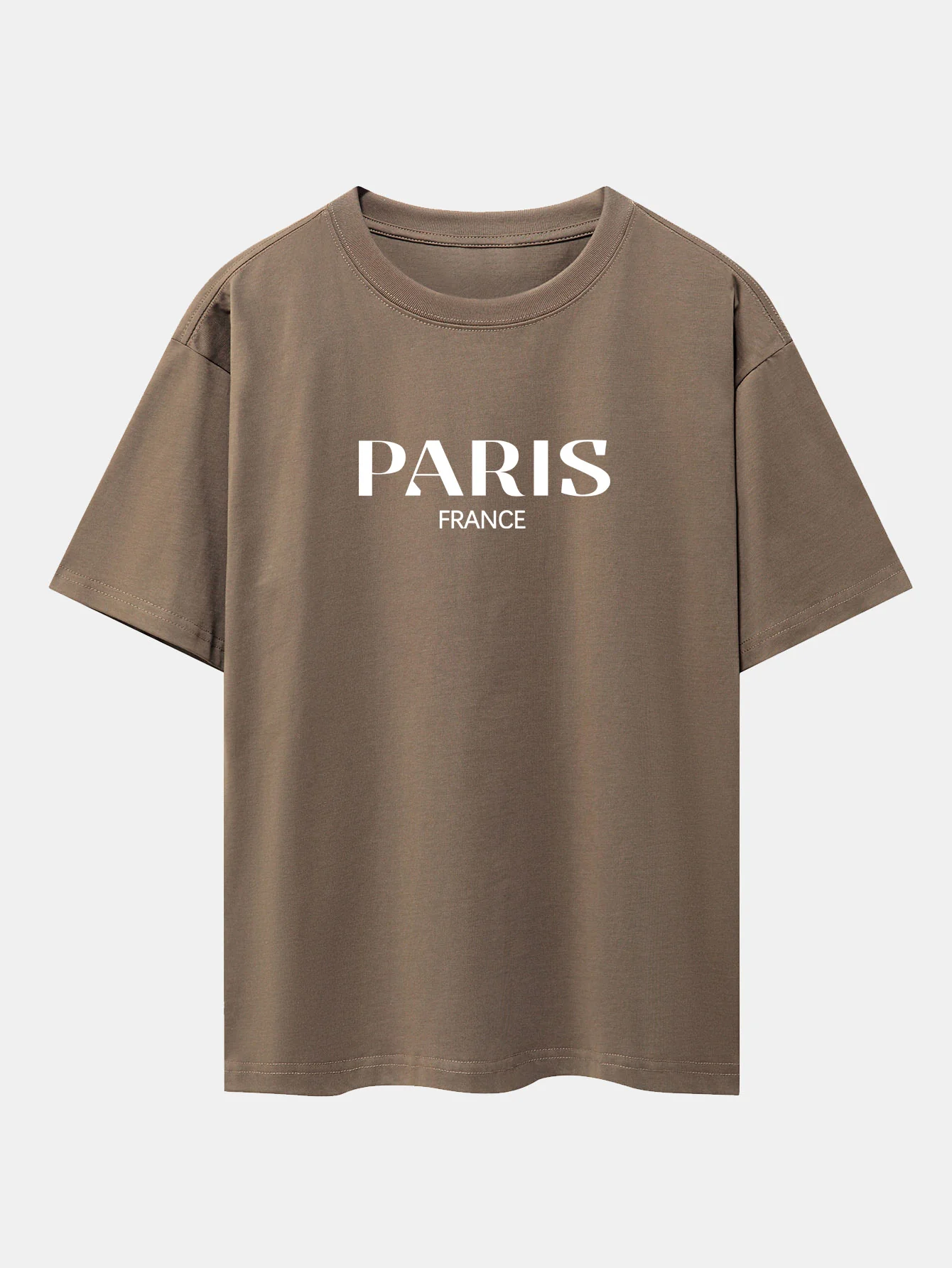 Paris Print Drop Shoulder Oversize T-Shirt - Image 7