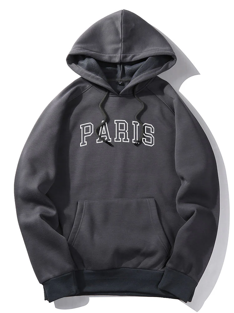 Kapuzenpullover mit Paris-Print - Image 11