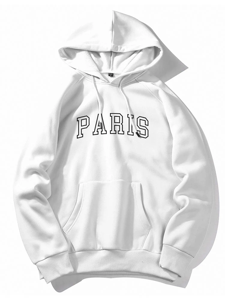 Kapuzenpullover mit Paris-Print - Image 3