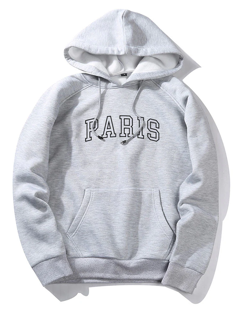 Kapuzenpullover mit Paris-Print - Image 4