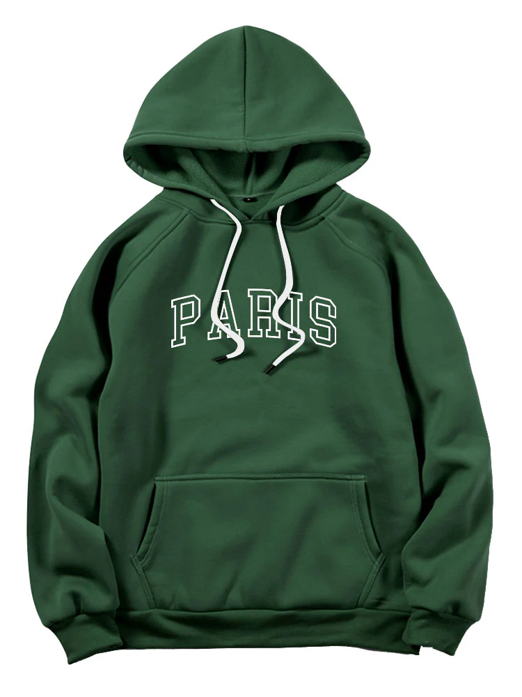 Kapuzenpullover mit Paris-Print - Image 6