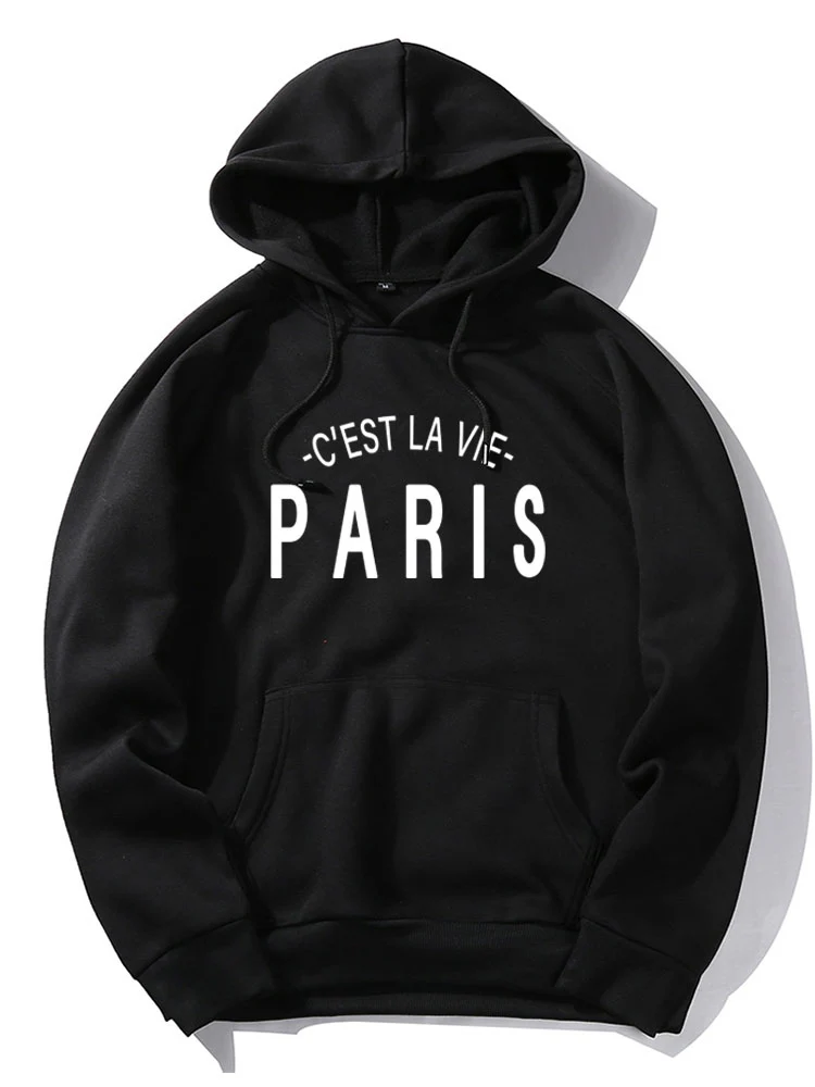 Kapuzenpullover mit Paris-Print - Image 2