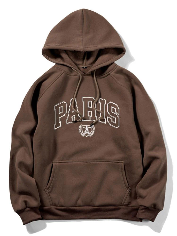 Kapuzenpullover mit Paris-Print - Image 3