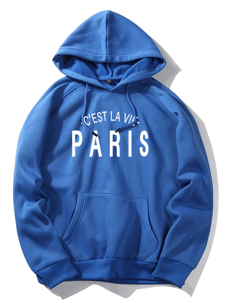 Kapuzenpullover mit Paris-Print - Image 5
