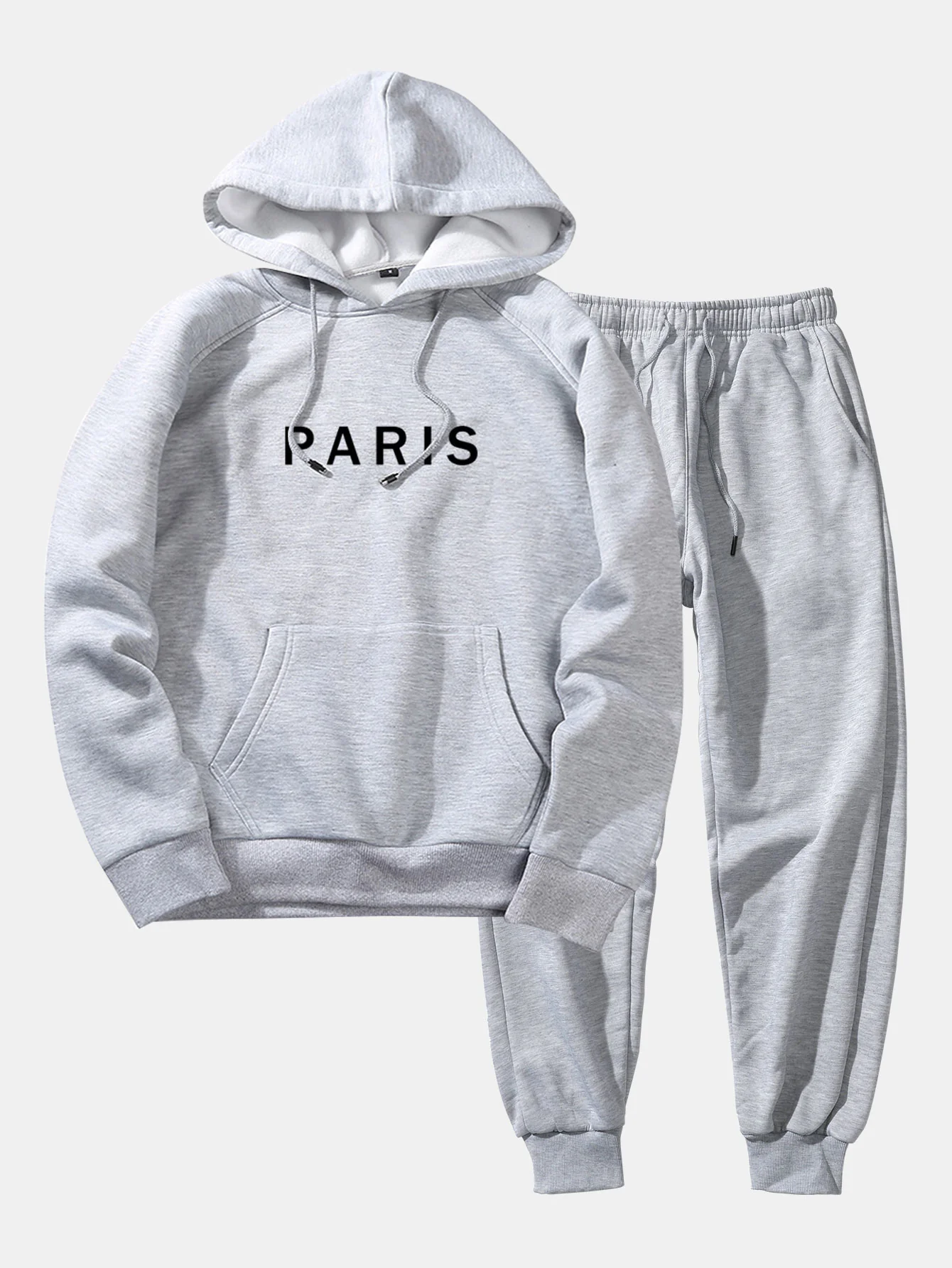 Paris Print Raglan Hoodie & Jogger-Hosen - Image 3