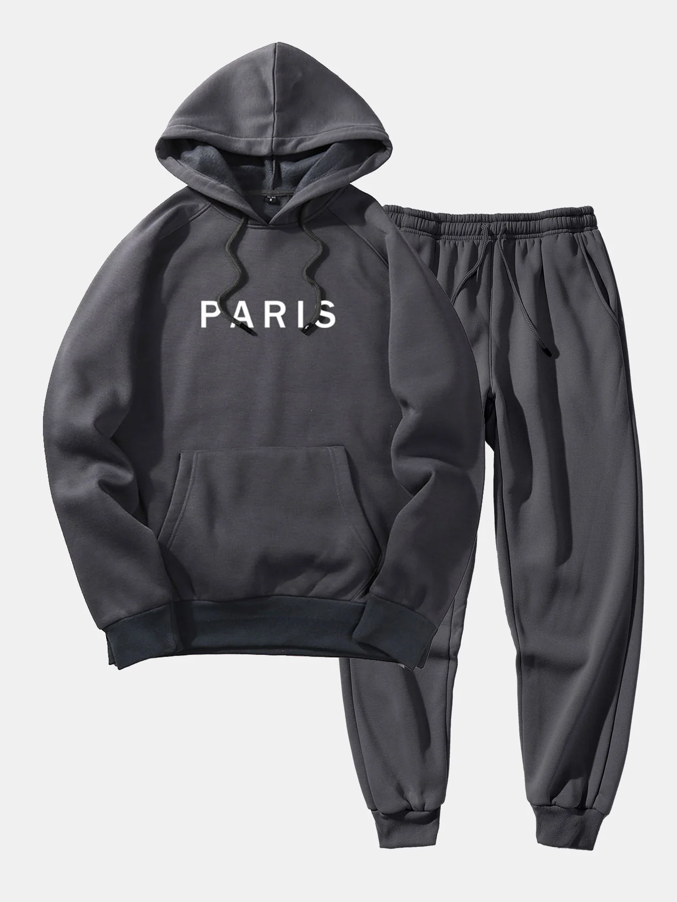 Paris Print Raglan Hoodie & Jogger-Hosen - Image 6