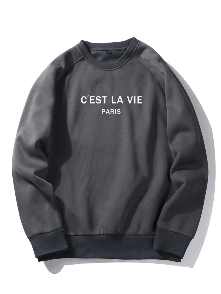 Paris Print Raglanärmel Sweatshirt - Image 6