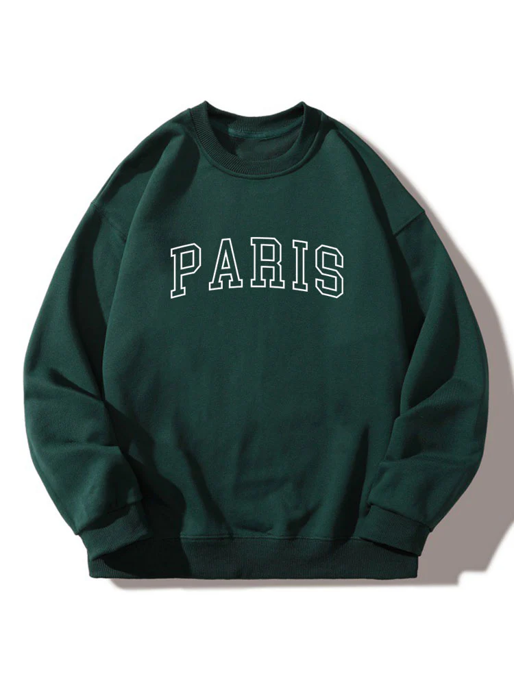 Paris Print Relaxed Sweatshirt - Image 2