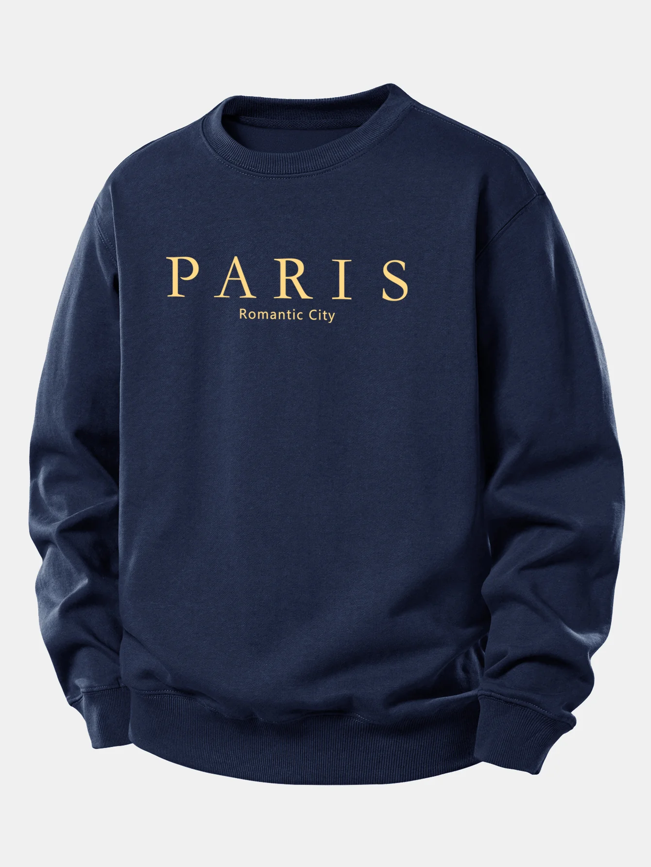 Paris Slogan Druck Locker Geschnittenes Sweatshirt - Image 3