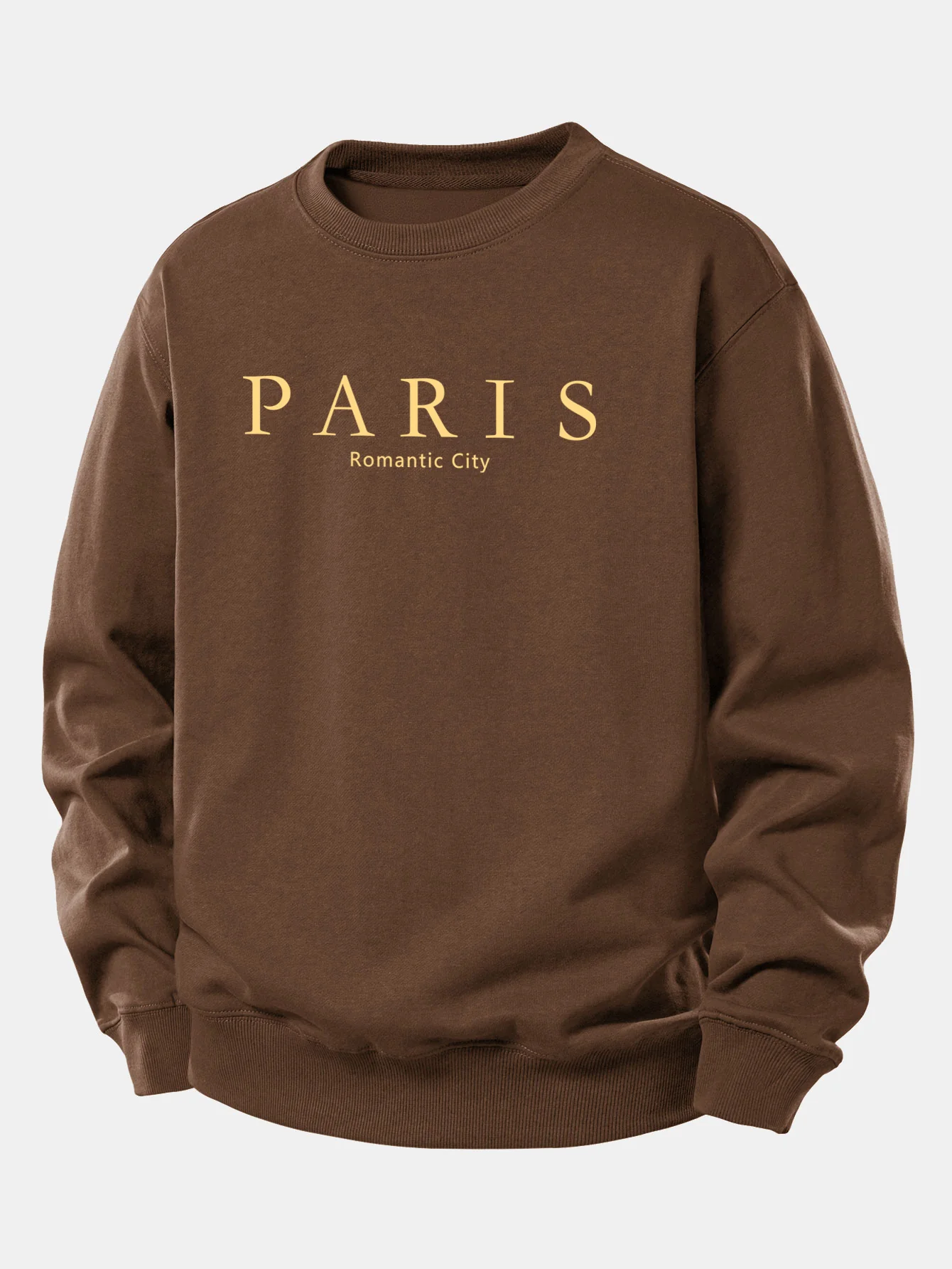 Paris Slogan Druck Locker Geschnittenes Sweatshirt - Image 5