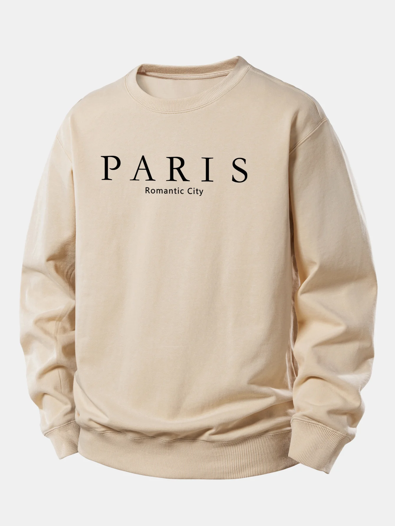 Paris Slogan Druck Locker Geschnittenes Sweatshirt - Image 8