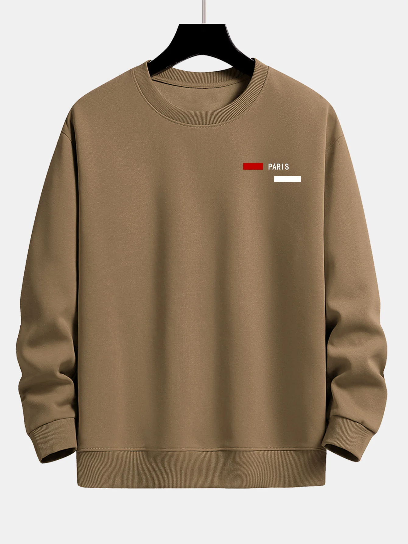 Paris Streifenmuster Relaxed Fit Rundhals Sweatshirt & Jogginghose - Image 10