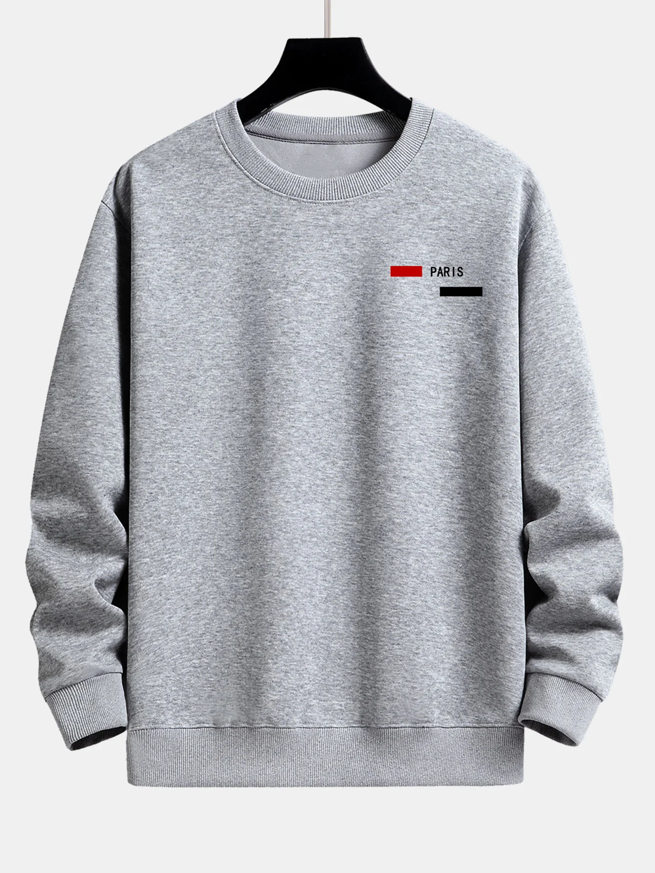 Paris Streifenmuster Relaxed Fit Rundhals Sweatshirt & Jogginghose - Image 11
