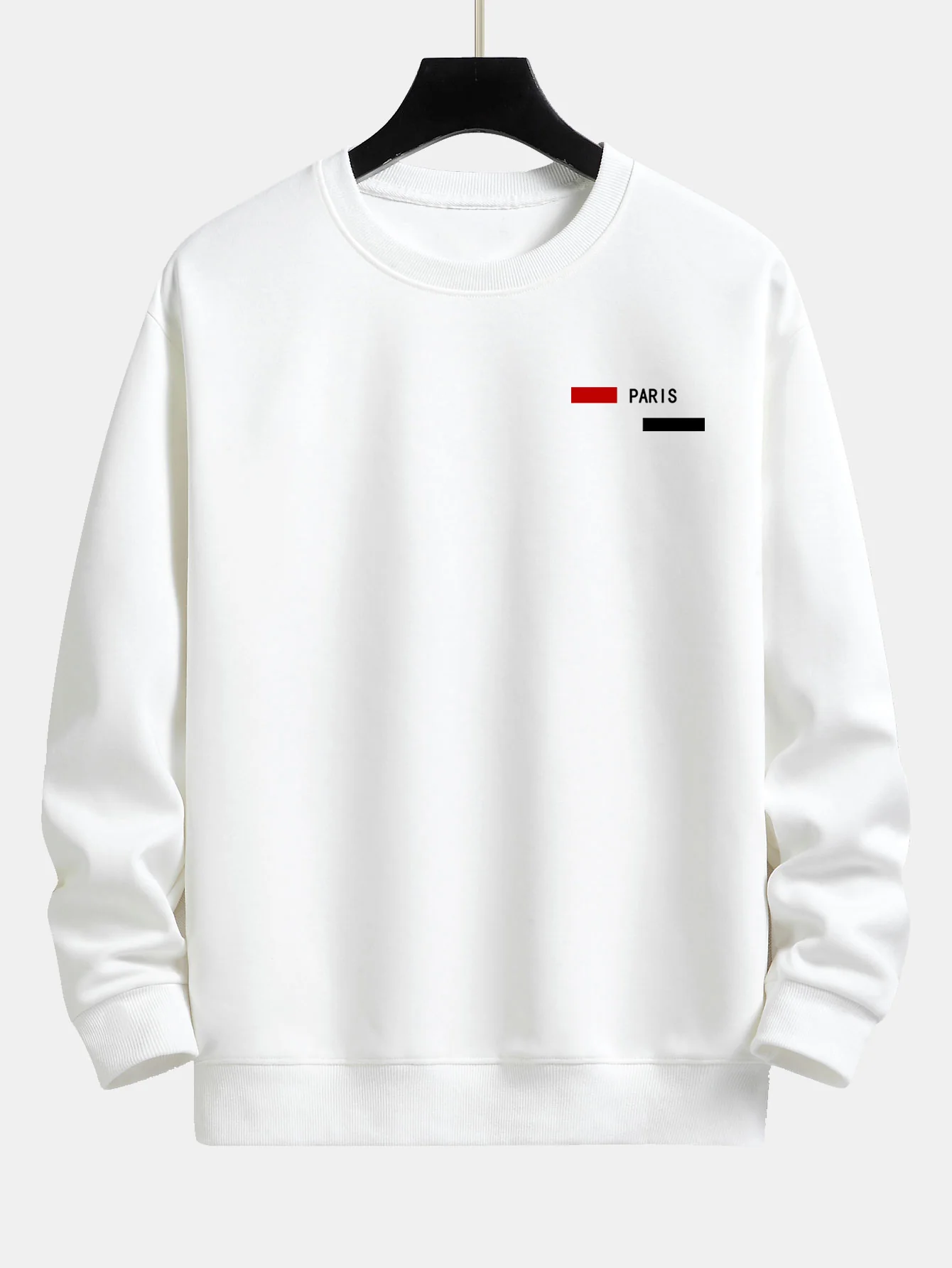Paris Streifenmuster Relaxed Fit Rundhals Sweatshirt & Jogginghose - Image 7