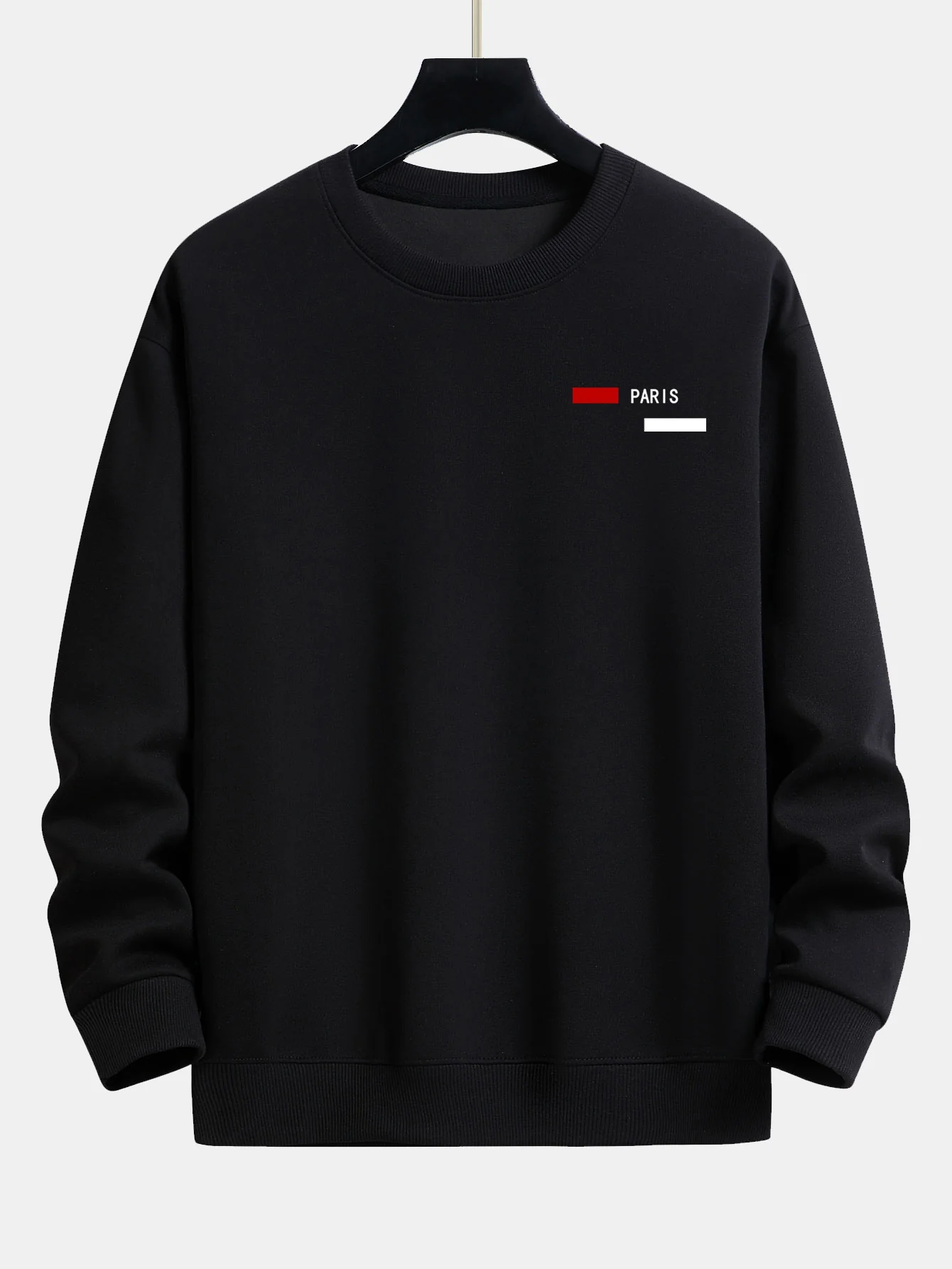 Paris Streifenmuster Relaxed Fit Rundhals Sweatshirt & Jogginghose - Image 8