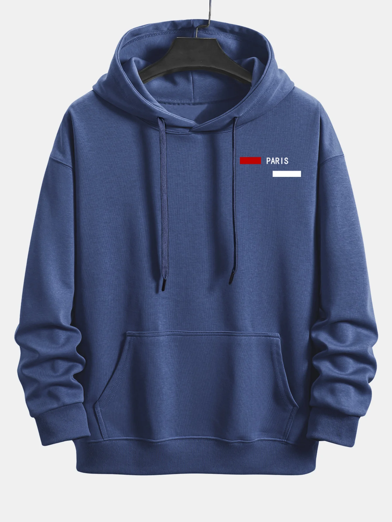 Paris Streifenmuster Relaxed Fit Hoodie & Jogginghose - Image 17