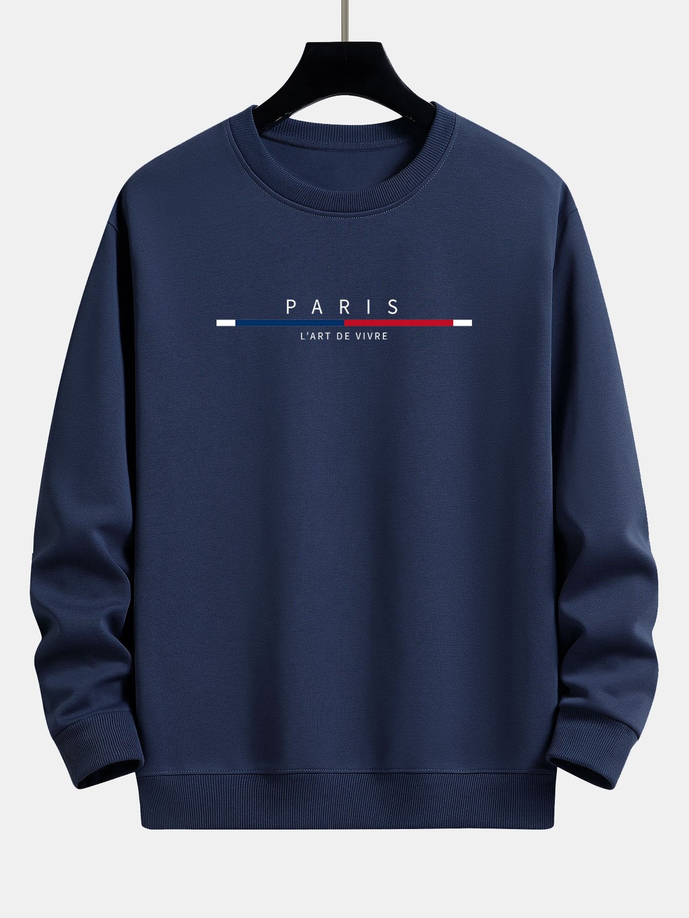 Paris Streifenmuster Relaxed Fit Sweatshirt - Image 6