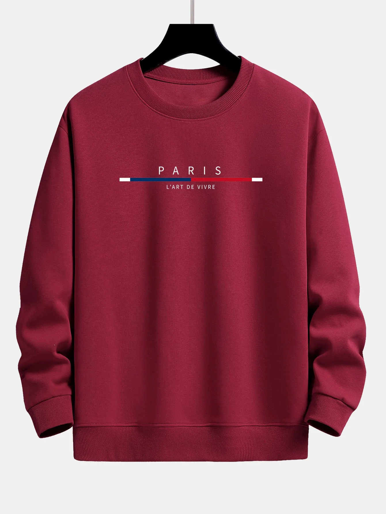 Paris Streifenmuster Relaxed Fit Sweatshirt - Image 7