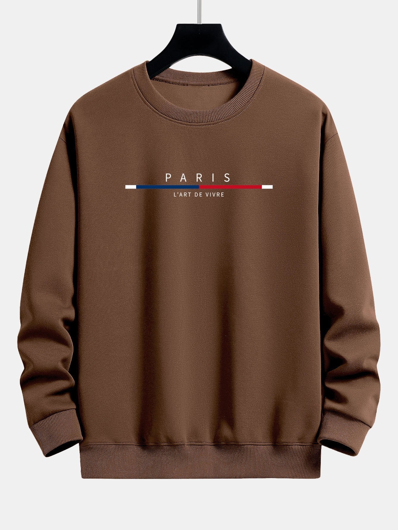 Paris Streifenmuster Relaxed Fit Sweatshirt - Image 8