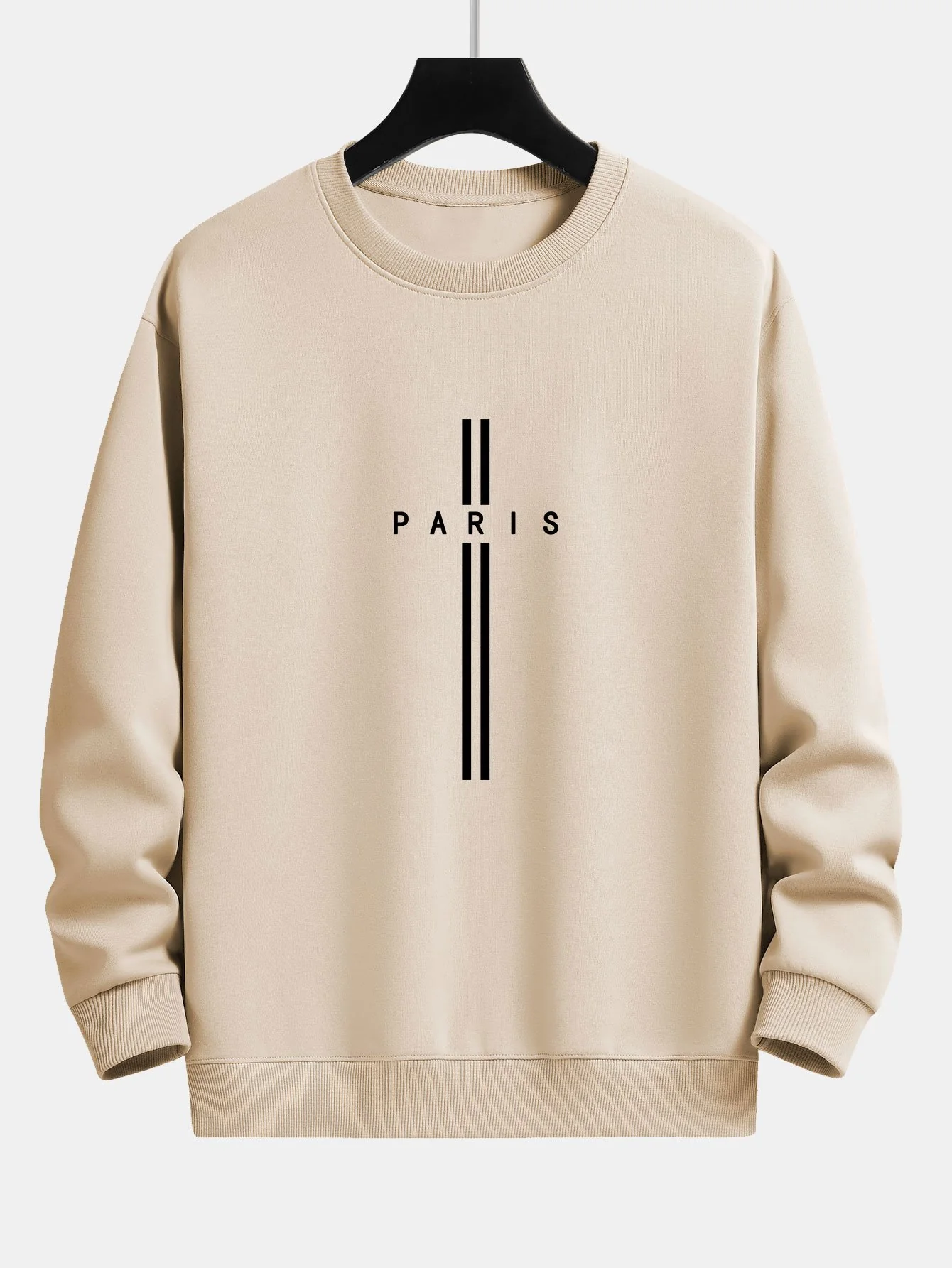 Paris Streifenmuster Relaxed Fit Sweatshirt - Image 5
