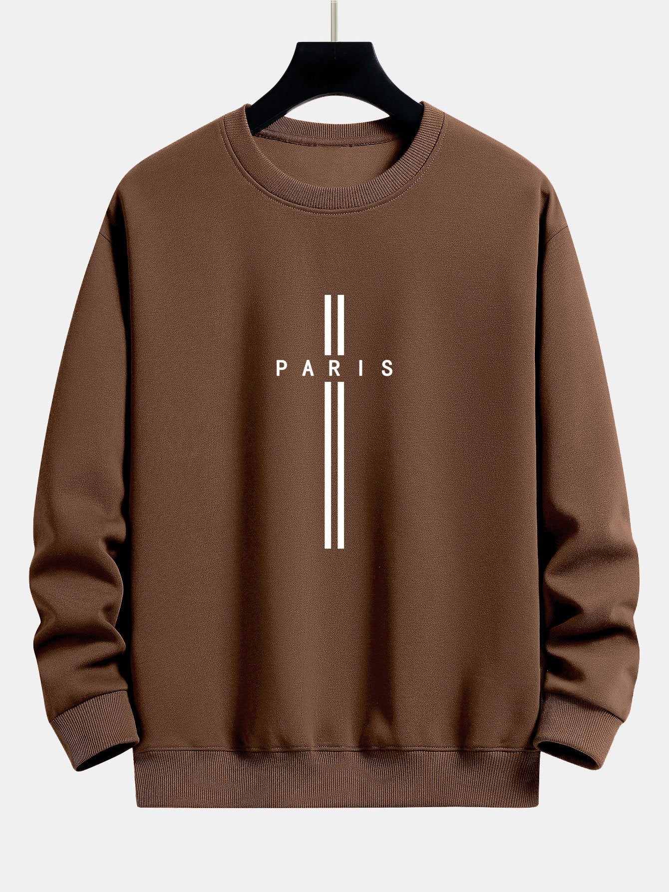 Paris Streifenmuster Relaxed Fit Sweatshirt - Image 6