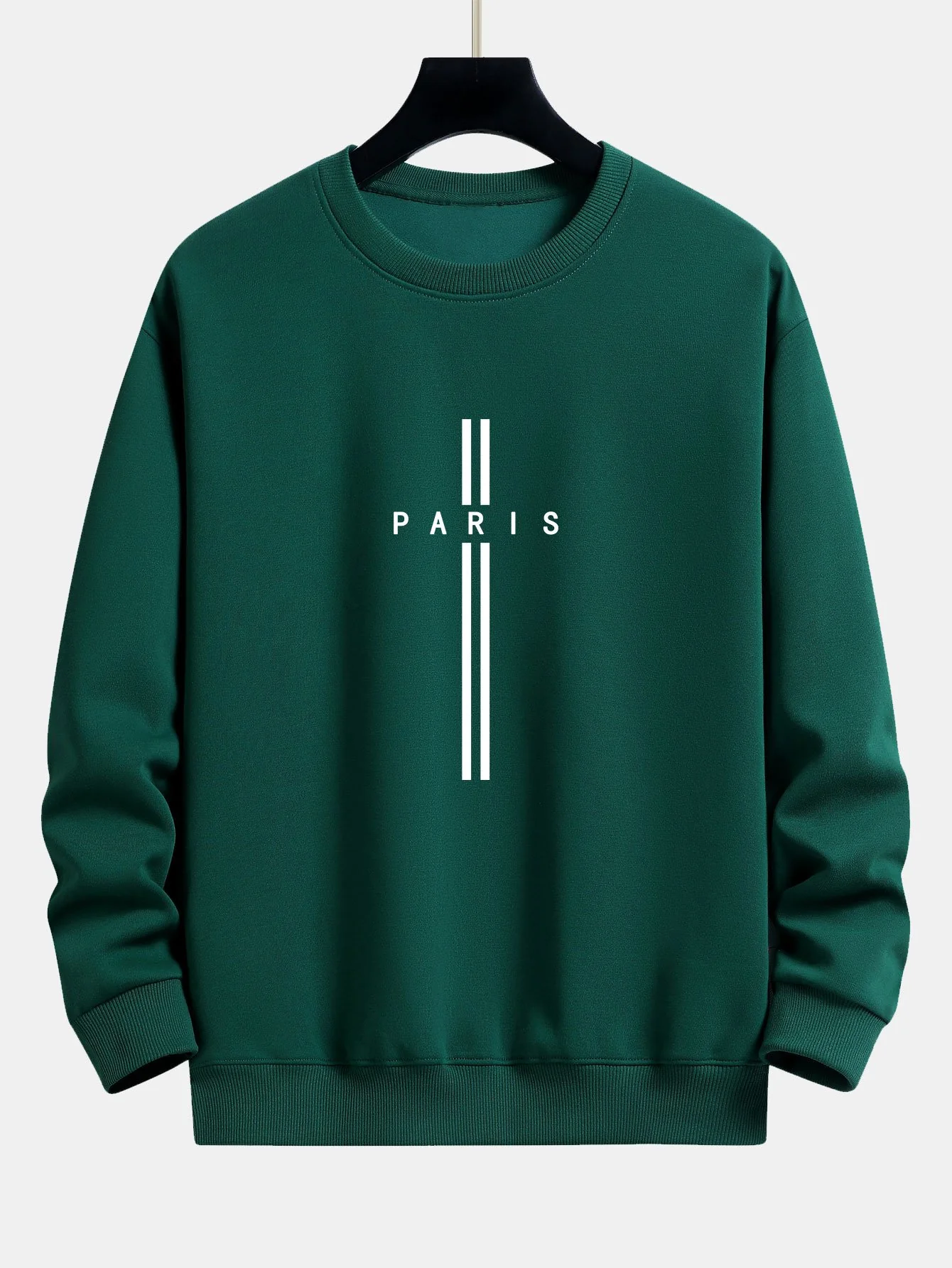Paris Streifenmuster Relaxed Fit Sweatshirt - Image 7