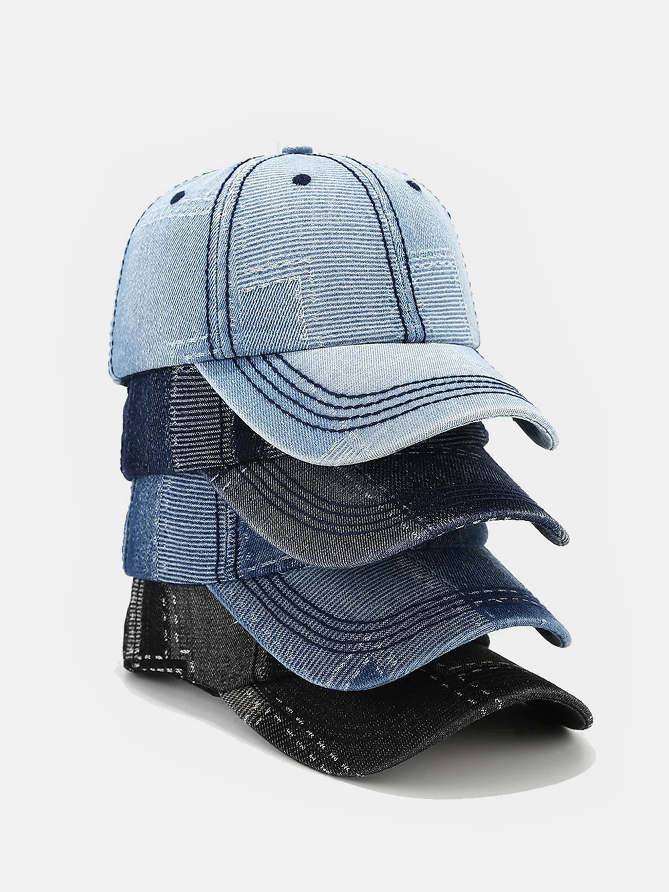 Patch Denim gewaschene Baseballmütze - Image 5