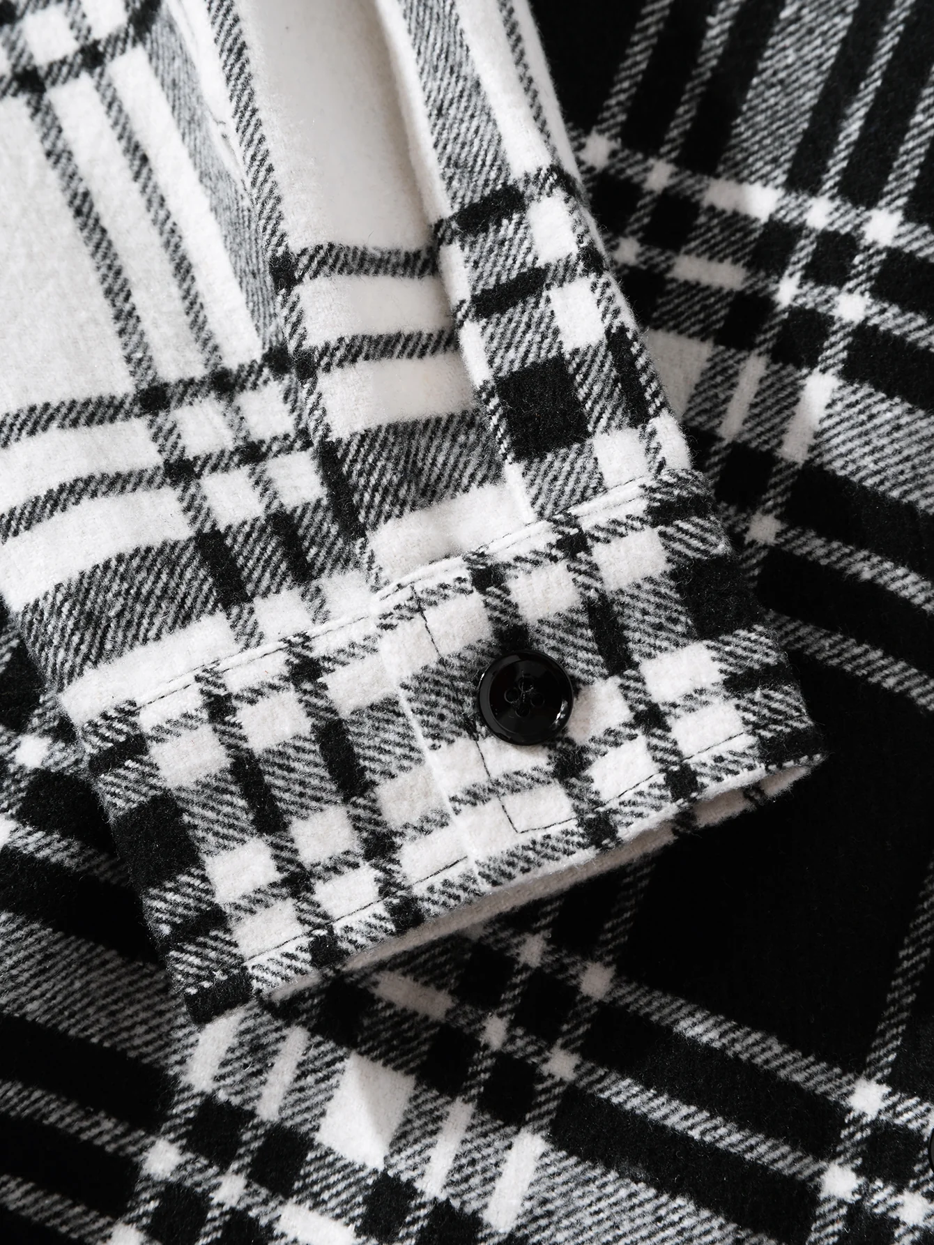 Patchwork-Flanell-Karo-Überhemd - Image 4