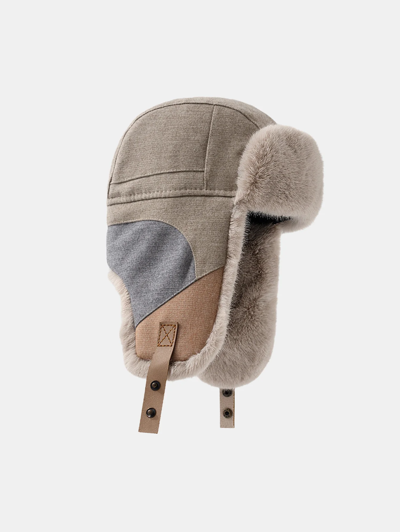 Patchwork Winddicht Warm Trooper Trapper Hut - Image 10