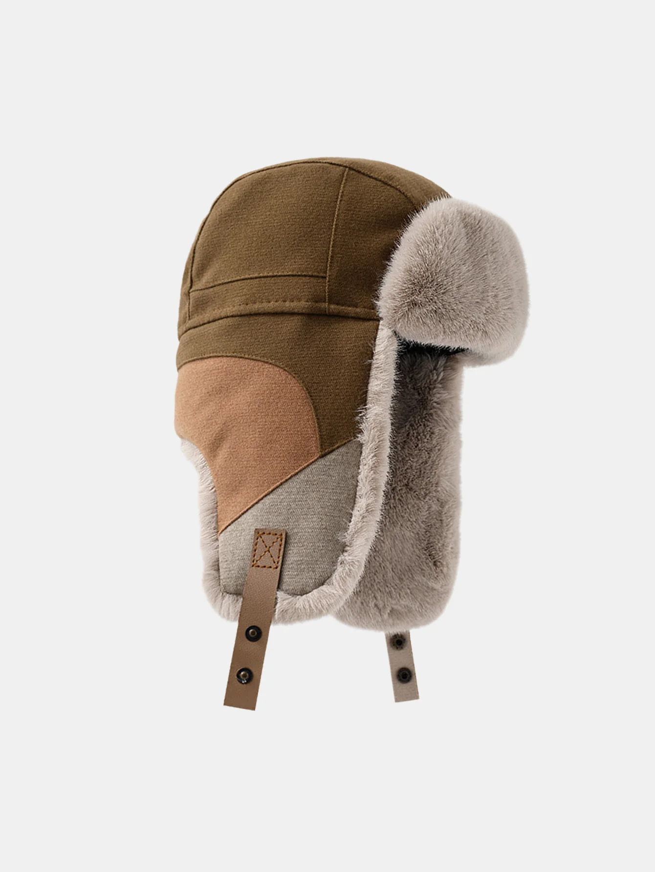 Patchwork Winddicht Warm Trooper Trapper Hut - Image 6