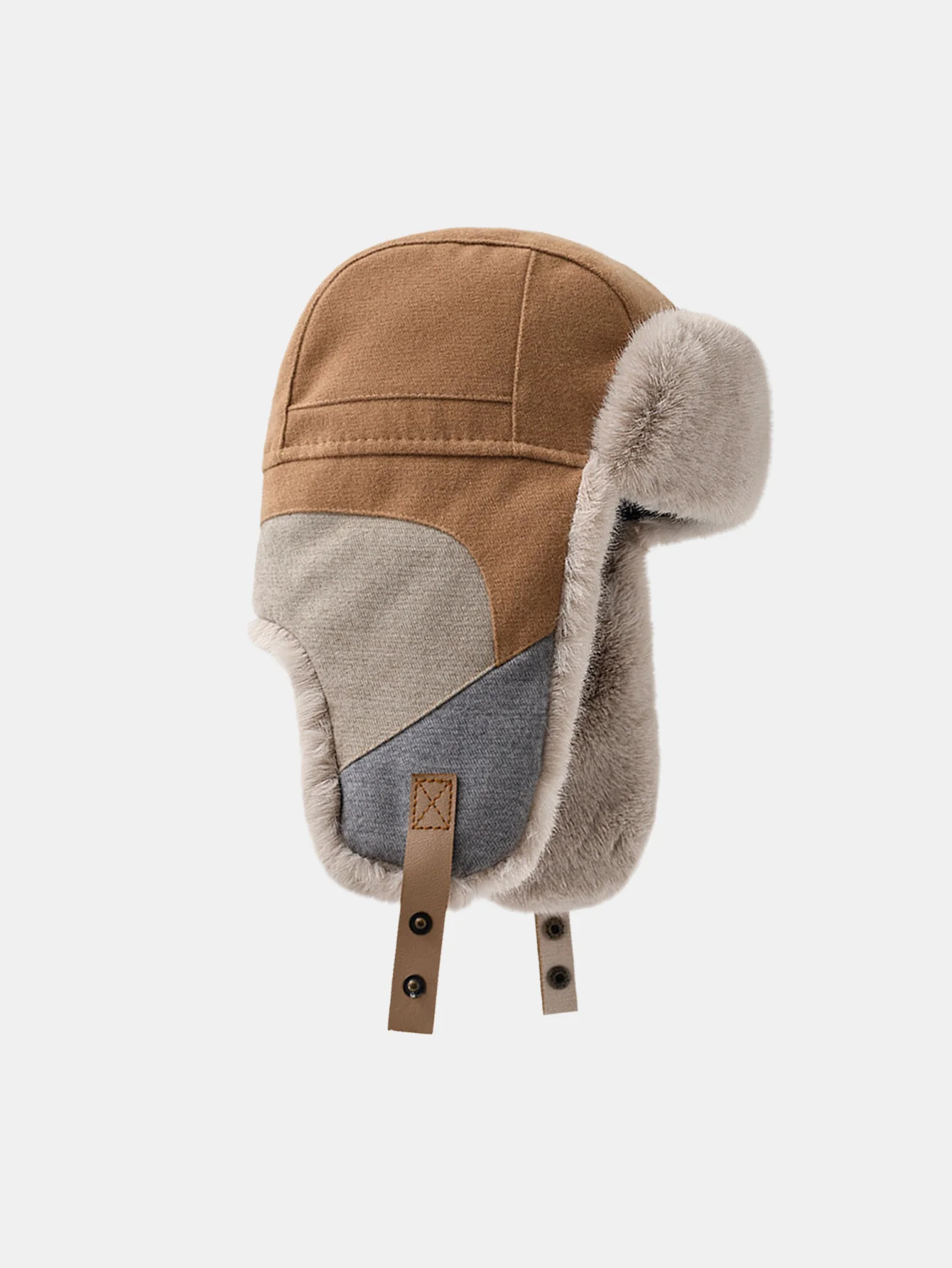 Patchwork Winddicht Warm Trooper Trapper Hut - Image 8