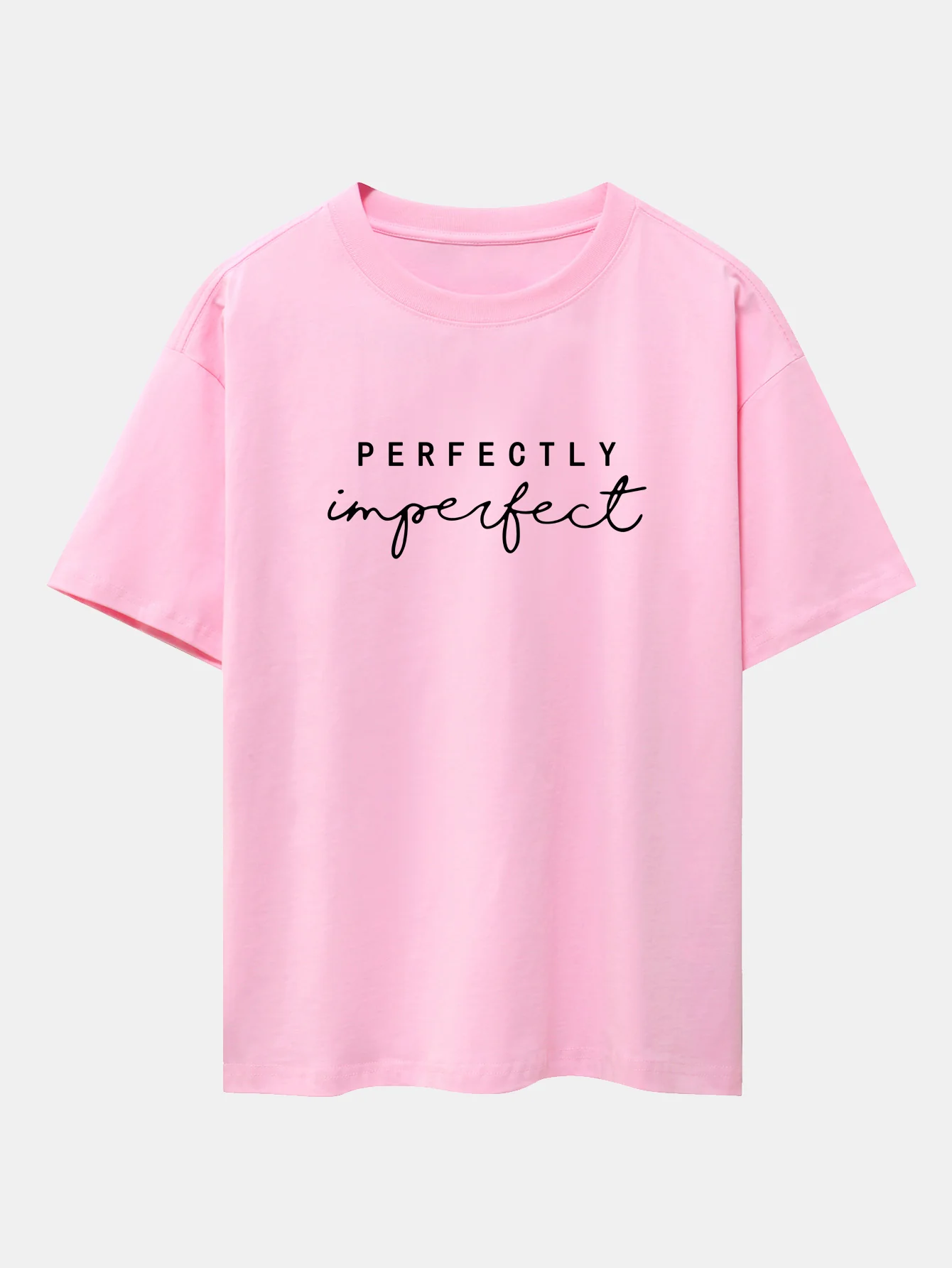 Perfekt Unvollkommenes Print Drop-Shoulder Oversize T-Shirt - Image 11