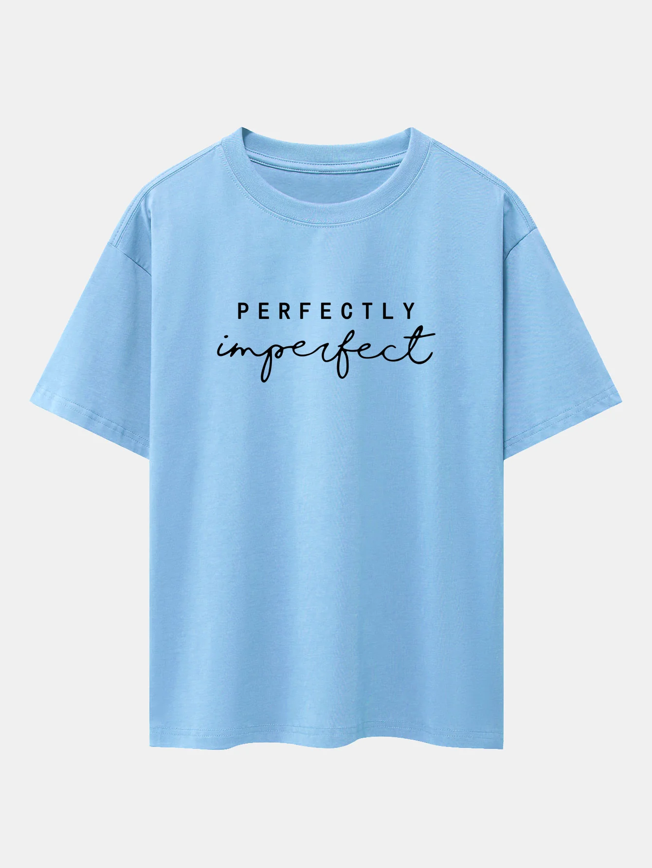 Perfekt Unvollkommenes Print Drop-Shoulder Oversize T-Shirt - Image 14