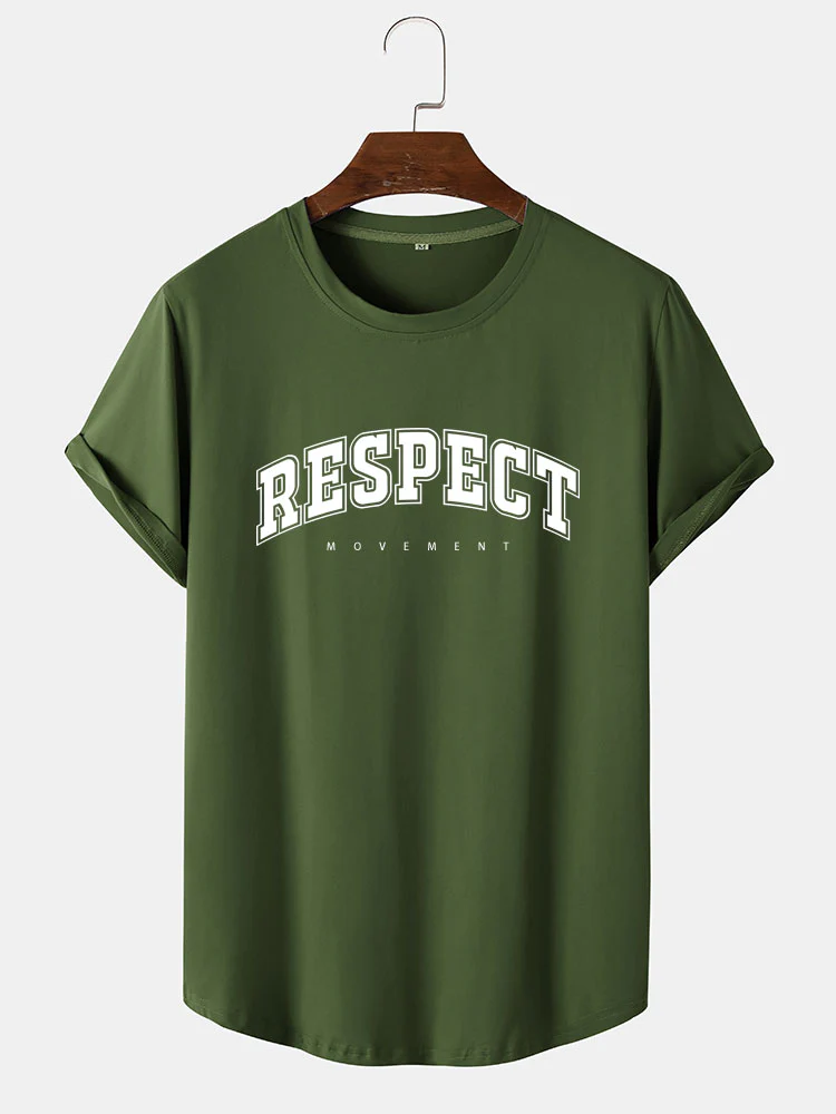 Respekt Slogan Druck T-Shirt - Image 2