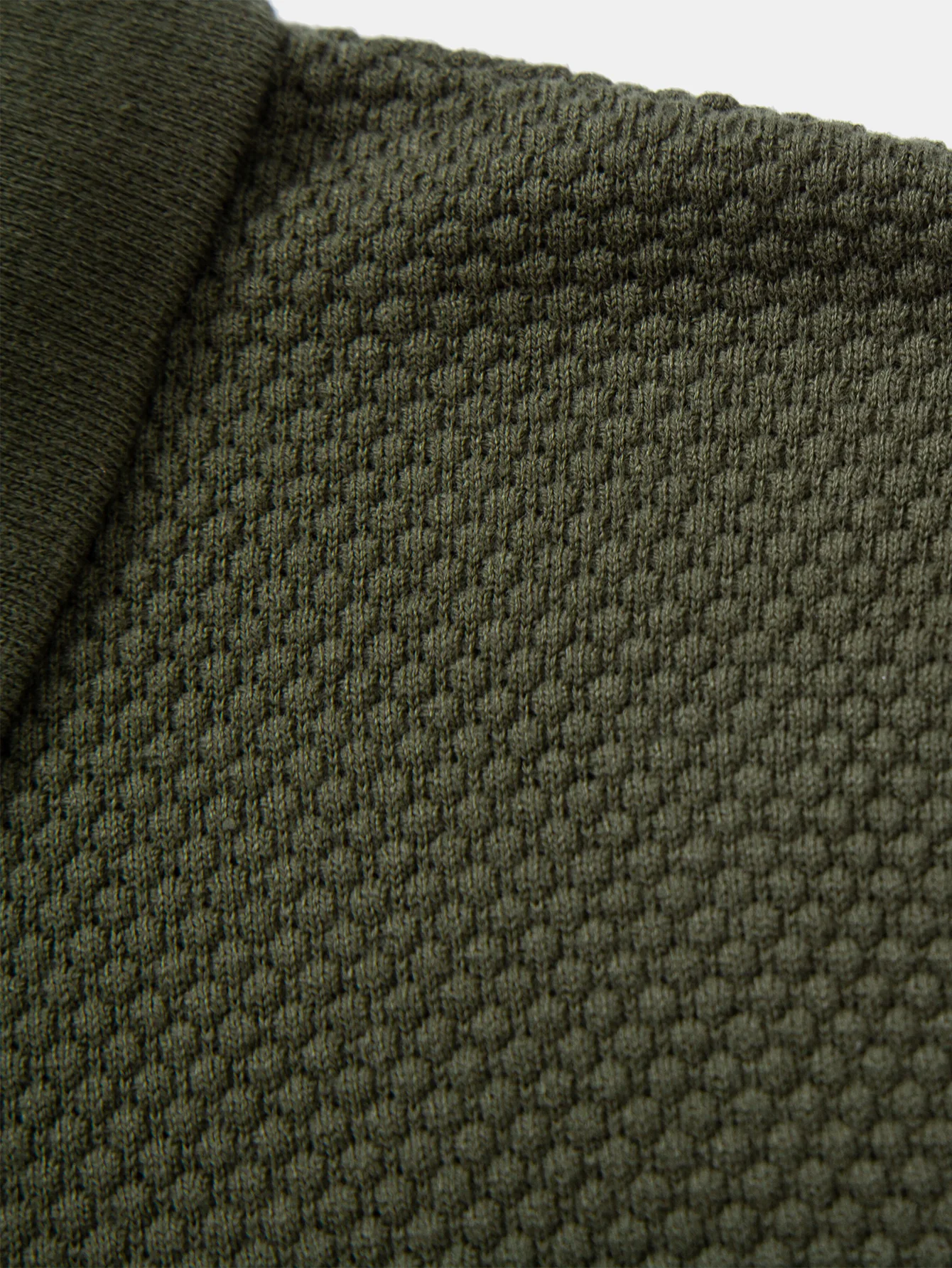 Ananasstruktur Strick Poloshirts Shirt - Image 12