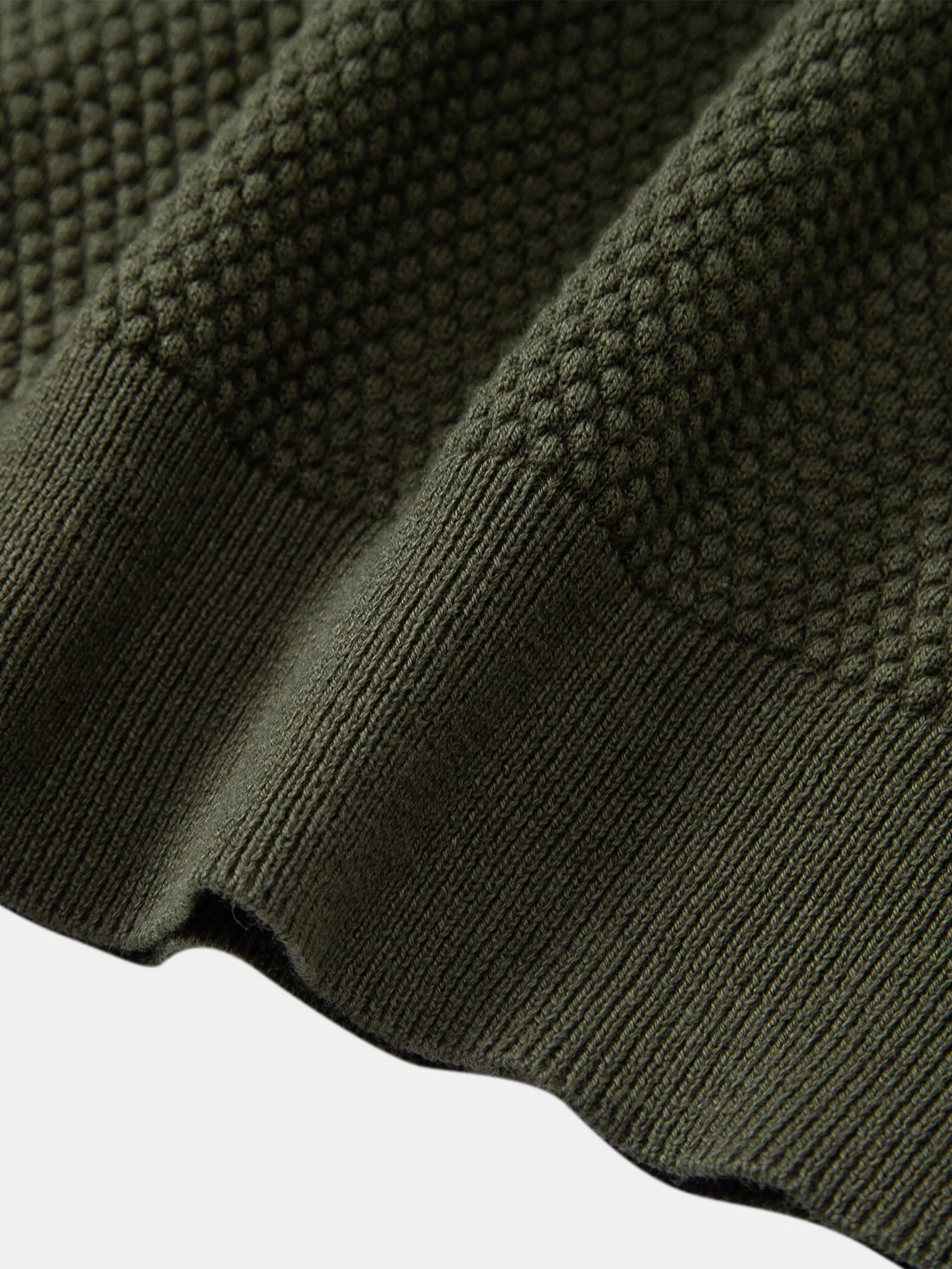Ananasstruktur Strick Poloshirts Shirt - Image 15