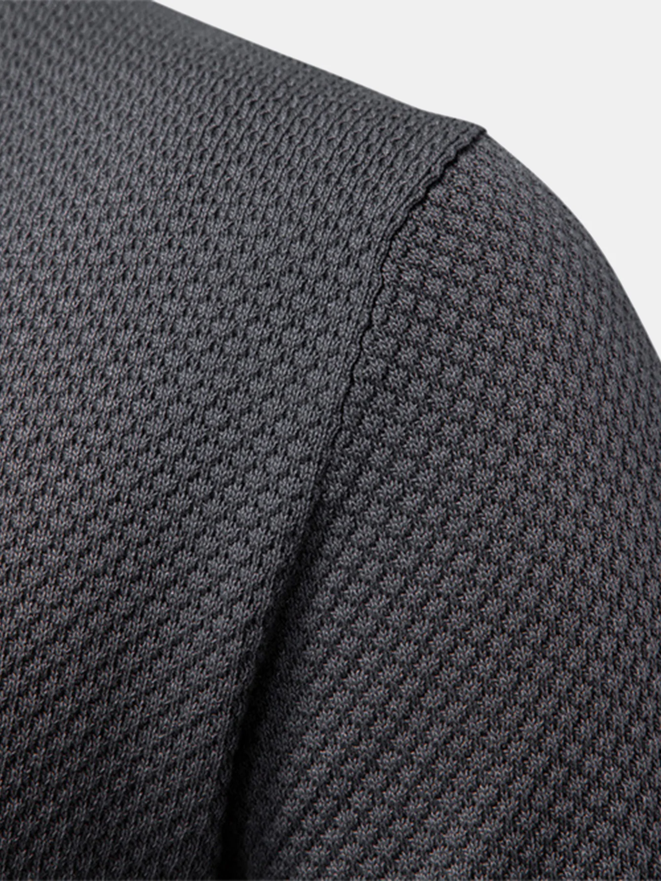 Ananasstruktur Strick V-Ausschnitt Poloshirts & Baumwoll Chino Shorts - Image 19