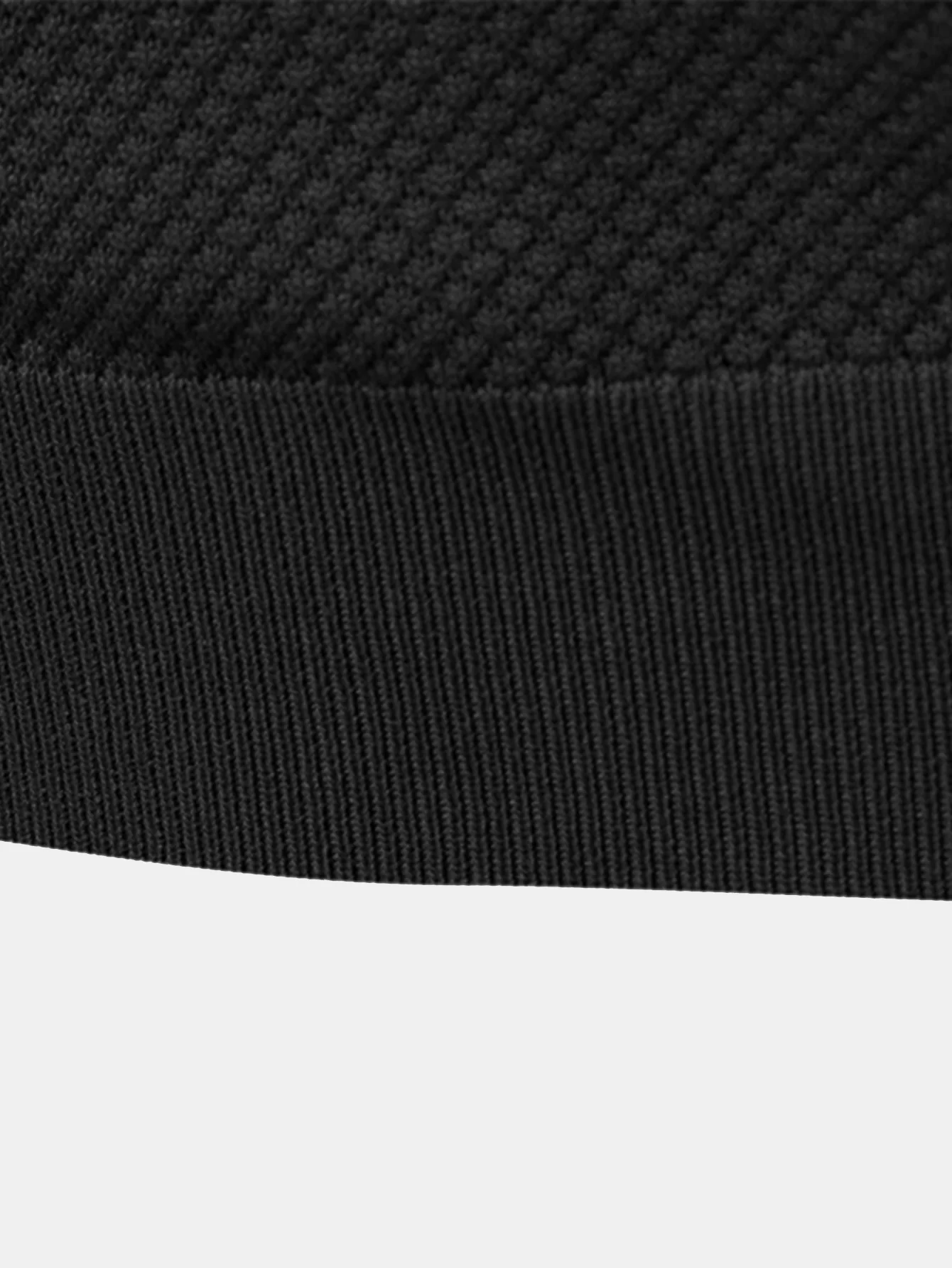 Ananasstruktur Strick V-Ausschnitt Poloshirts Shirt - Image 17