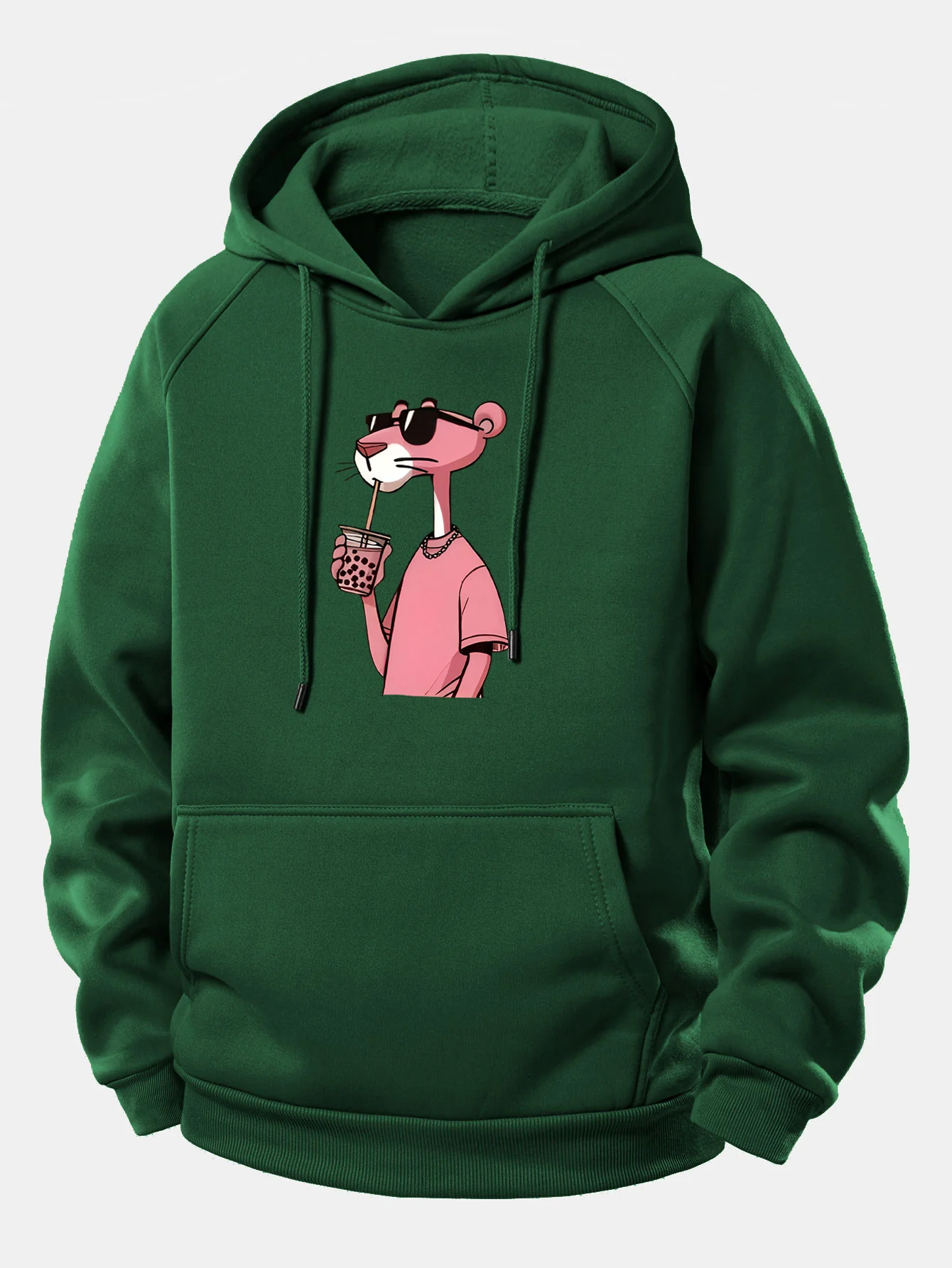 Pink Panther Print Drawstring Hoodie - Image 10
