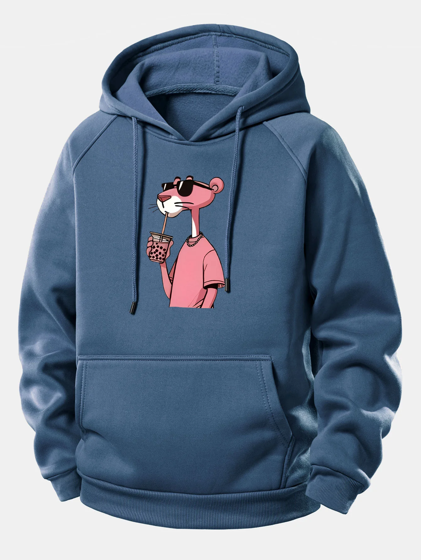 Pink Panther Print Drawstring Hoodie - Image 7