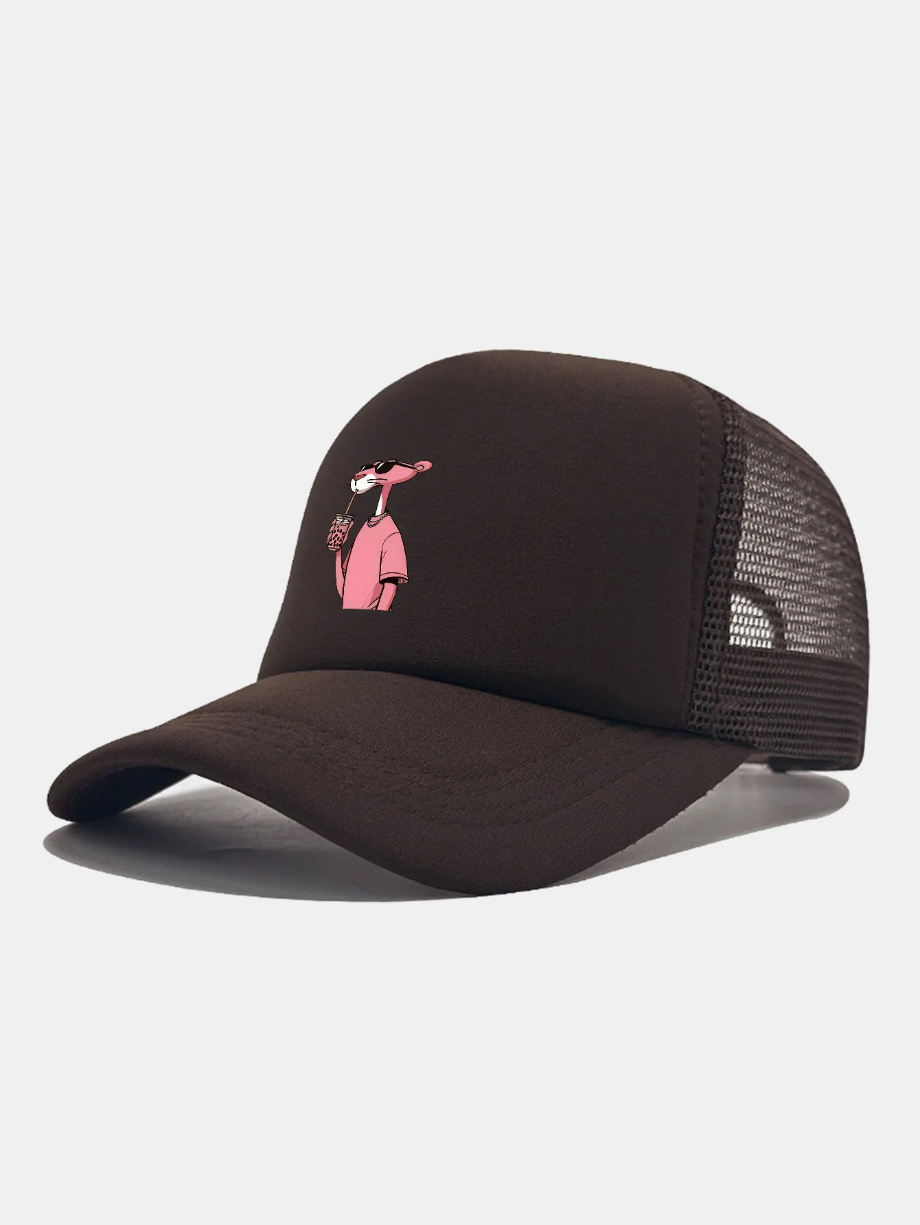 Pink Panther Print Mesh Baseball Cap - Image 14