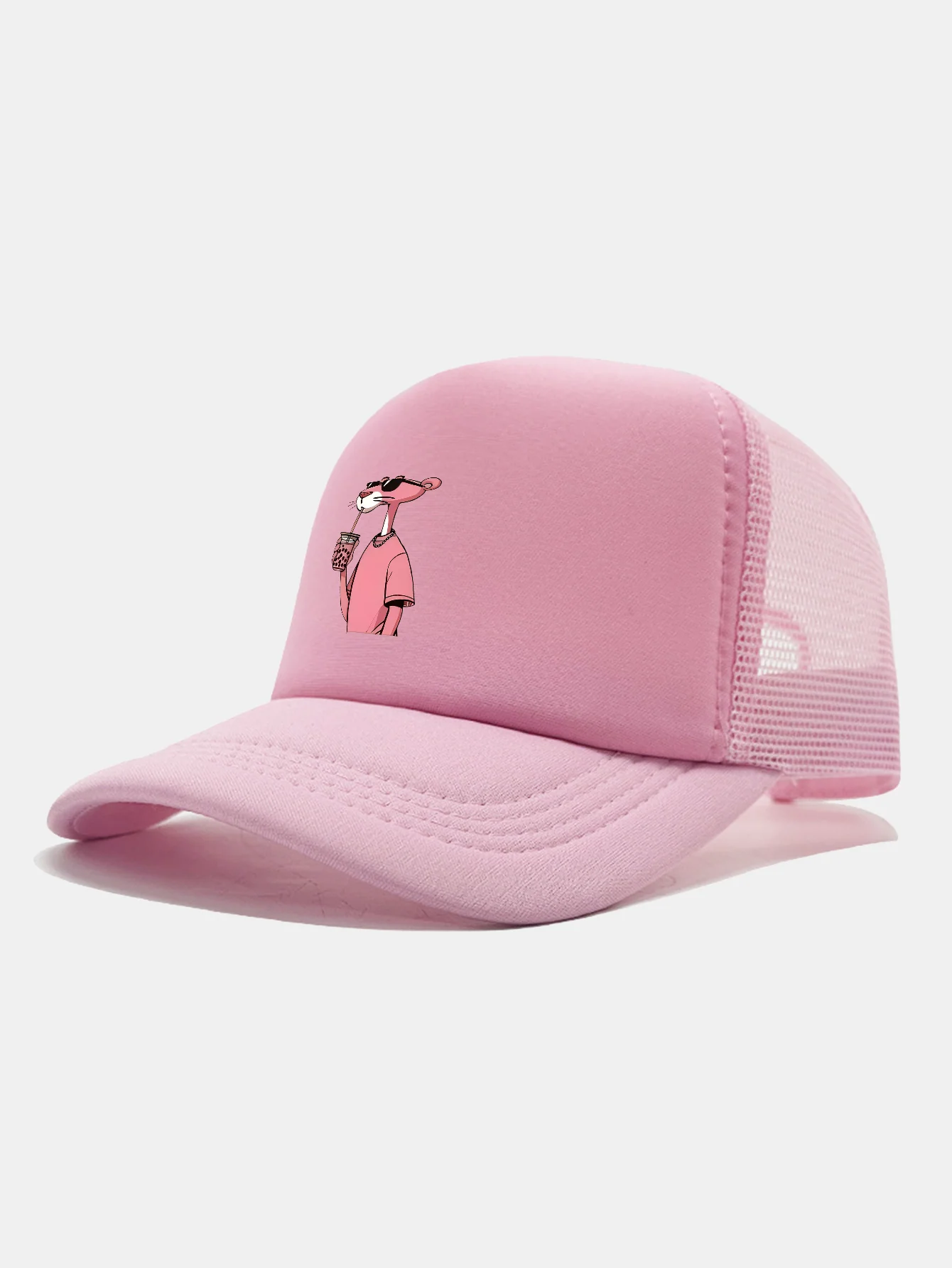 Pink Panther Print Mesh Baseball Cap - Image 2